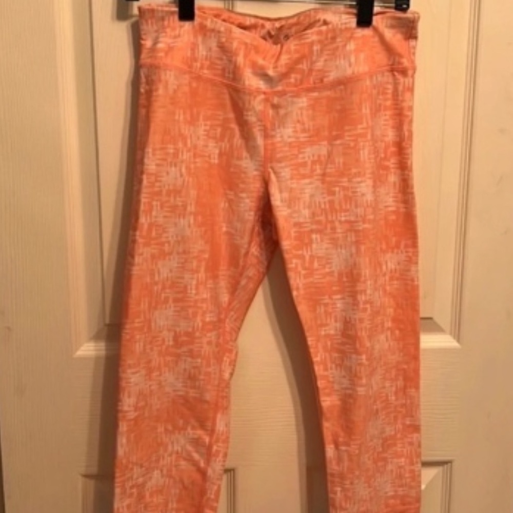 Men's Orange Patterned Casual Pants